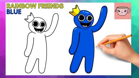 Hope You enjoy this BLUE from Rainbow Friends Drawing Tutorial Video and We will very grateful and very proud if this video can help You to improve Your Drawing skills,. . How to draw blue from rainbow friends